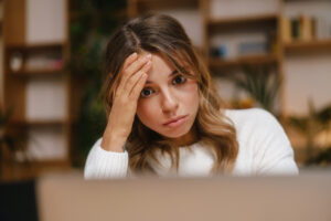 Illustration of a frustrated person representing agency challenges