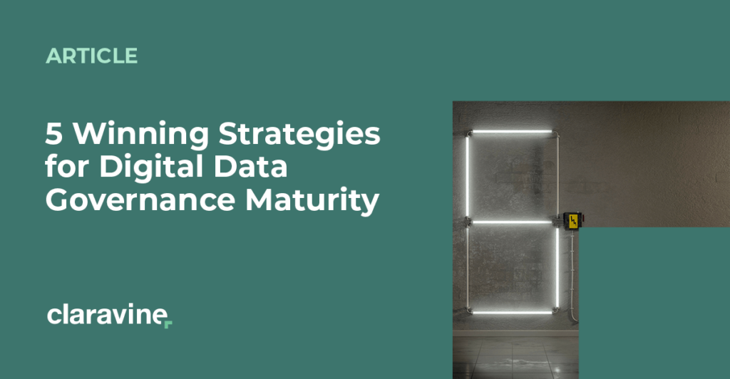 Marketing data governance maturity infographic