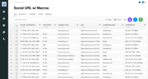 Screenshot of Claravine's datasets feature