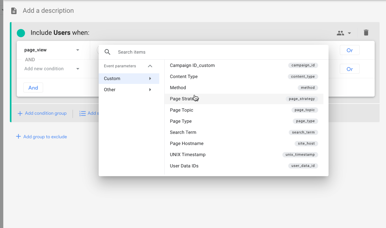 User segmentation in Google Analytics 4 (GA4) using data standards for improved insights and analysis.