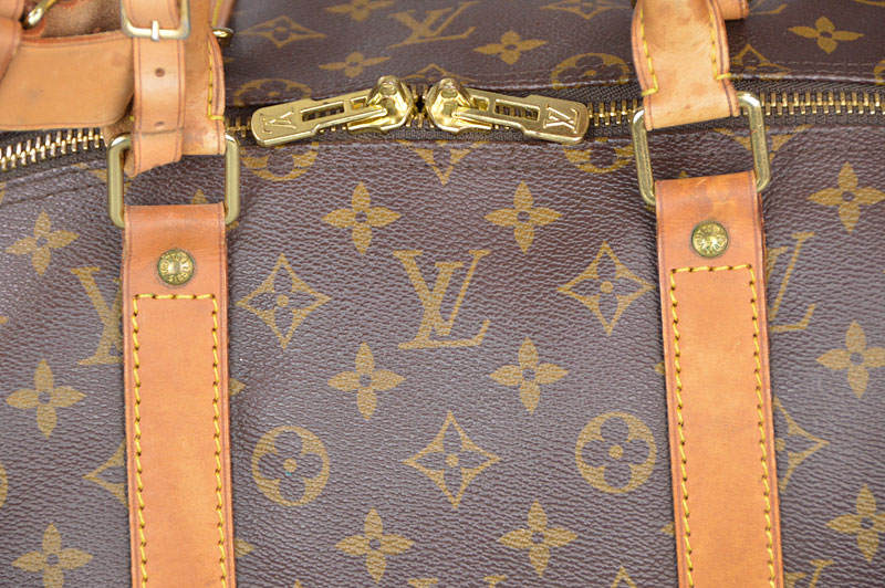 Used Auth Louis Vuitton Monogram Keepall 55 Bandouliere Travel Bag With ...